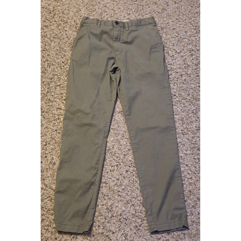 Banana Republic Slim Fit Lived-In Chino Pants Mens Size 31x32 Green